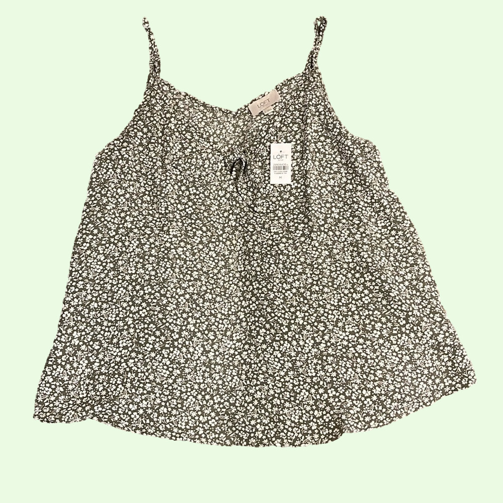 NWT Flowy Loft Tank Top with Adjustable Straps